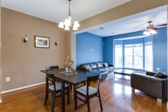 Dining room, looking into the living room.