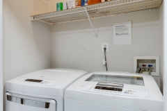 High efficiency washer and dryer.